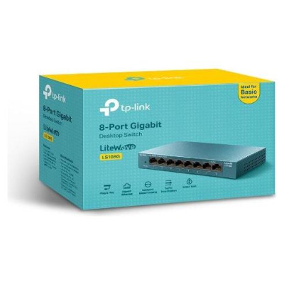 Tp-Link Switch|TP-LINK|TP-LINK LS108G|LS108G|8x10Base-T / 100Base-TX / 1000Base-T|LS108G
