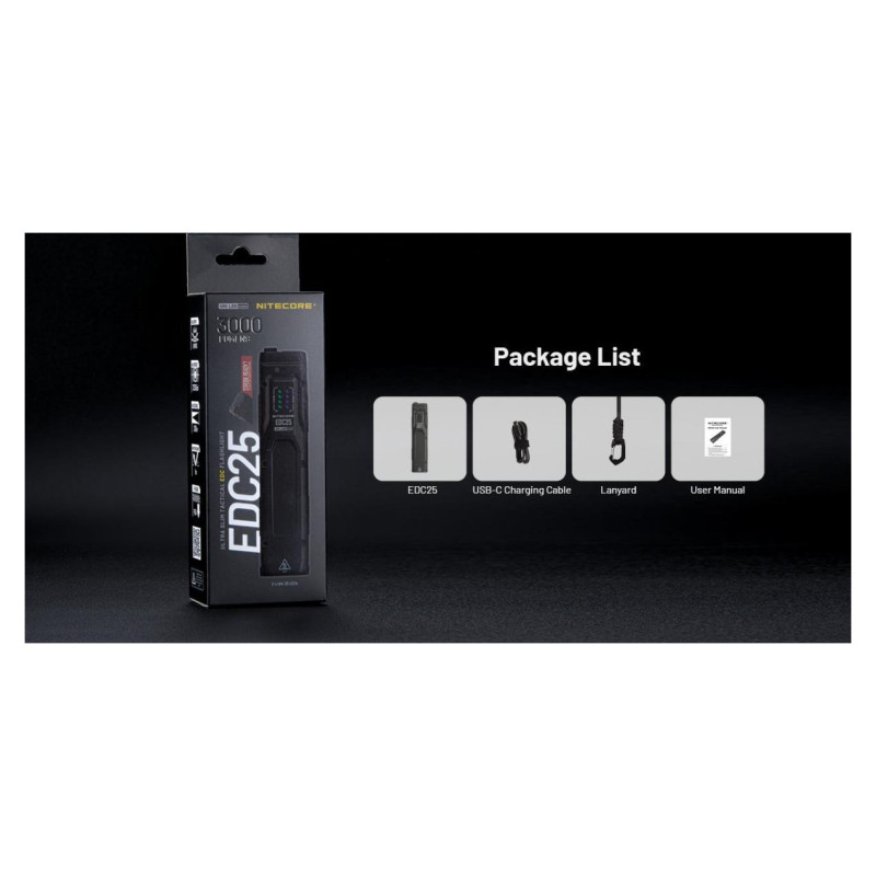 Nitecore FLASHLIGHT EDC SERIES/EDC25 NITECORE