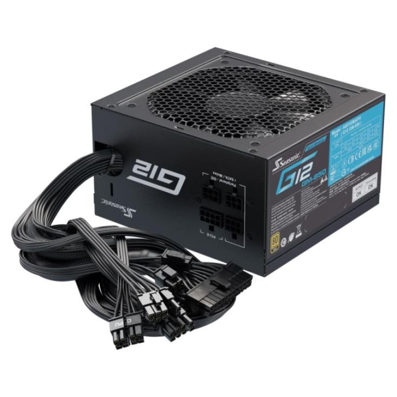Seasonic Power Supply|SEASONIC|G12 GM|850 Watts|Efficiency 80 PLUS GOLD|MTBF 100000 hours|G12GM-850