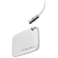 Baseus T2 keychain mini wireless key and other object finder white (ZLFDQT2-02)