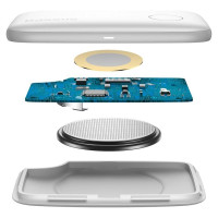 Baseus T2 keychain mini wireless key and other object finder white (ZLFDQT2-02)