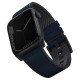 Uniq Straden Leather Hybrid Strap for Apple Watch 1/2/3/4/5/6/7/8/SE/SE2/Ultra 42/44/45/49mm - blue