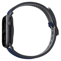 Uniq Straden Leather Hybrid Strap for Apple Watch 1/2/3/4/5/6/7/8/SE/SE2/Ultra 42/44/45/49mm - blue