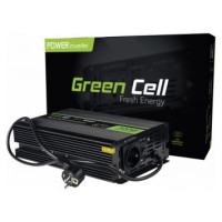 Green Cell Strāvas pārveidotājs Green Cell 12V to 230V 300W/ 600W Pure Sine wave