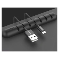 Ugreen LP114 self-adhesive cable organizer for 7 cables - black