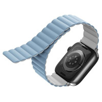 Uniq Revix strap for Apple Watch 1/2/3/4/5/6/7/8/SE/SE2/Ultra 42/44/45/49mm - white and blue