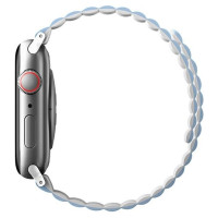 Uniq Revix strap for Apple Watch 1/2/3/4/5/6/7/8/SE/SE2/Ultra 42/44/45/49mm - white and blue
