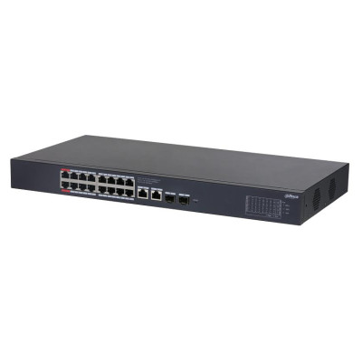 Dahua Switch|DAHUA|Desktop/pedestal|Rack|16x10Base-T / 100Base-TX / 1000Base-T|2xSFP|PoE ports 16|CS4220-16GT-240