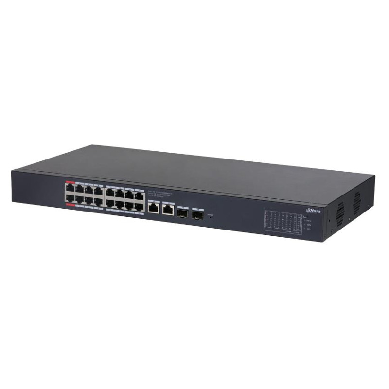 Dahua Switch|DAHUA|Desktop/pedestal|Rack|16x10Base-T / 100Base-TX / 1000Base-T|2xSFP|PoE ports 16|CS4220-16GT-240