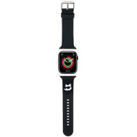 Karl Lagerfeld 3D Rubber Choupette Heads Strap for Apple Watch 38/40/41mm - Black