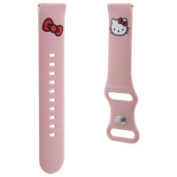 Hello Kitty Silicone Kitty Head strap universal 22mm - pink