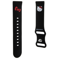 Hello Kitty Silicone Kitty Head strap universal 22mm - black