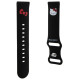 Hello Kitty Silicone Kitty Head strap universal 22mm - black