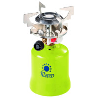 Meva Gas camping stove with punctured gas cartridges FOCUS piezo igniter 1.4kW