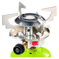 Meva Gas camping stove with punctured gas cartridges FOCUS piezo igniter 1.4kW