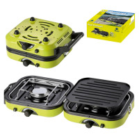 Meva DUAL COMPACT + GRILL double camping stove