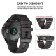 Tech-Protect Smooth Strap for Garmin Fenix 3 / 5X / 3HR / 5X Plus / 6X / 6X Pro / 7X - Black