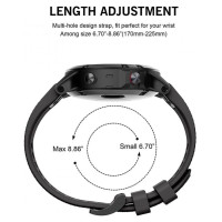 Tech-Protect Smooth Strap for Garmin Fenix 3 / 5X / 3HR / 5X Plus / 6X / 6X Pro / 7X - Black