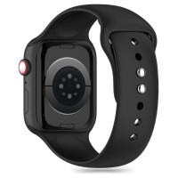 Tech-Protect Silicone Strap for Apple Watch 4 / 5 / 6 / 7 / 8 / 9 / SE (38 / 40 / 41 mm) - Black