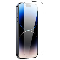 Baseus Full Screen Tempered Glass for iPhone 14 Pro Max with Speaker Cover 0.3mm + Mounting Frame
