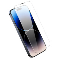 Baseus Full Screen Tempered Glass for iPhone 14 Pro Max with Speaker Cover 0.3mm + Mounting Frame