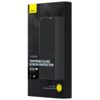 Baseus Full Screen Tempered Glass for iPhone 14 Pro Max with Speaker Cover 0.3mm + Mounting Frame