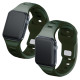 3Mk Protection 3mk Silicone Watch Strap for Apple Watch 42 / 44 / 45 / 49 mm - green
