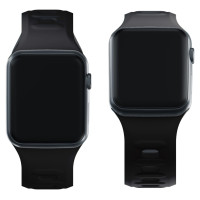 3Mk Protection 3mk Silicone Watch Strap for Apple Watch 42 / 44 / 45 / 49 mm - black
