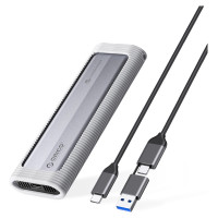 Orico AXM2-G2-V1 M.2 NVME USB-C/USB-A to USB-C 10Gb/s Disk Drive - Gray