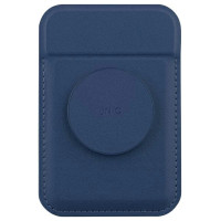 Uniq Flixa magnetic card wallet with stand navy blue