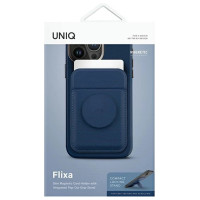 Uniq Flixa magnetic card wallet with stand navy blue