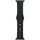 Audi Sport Red Logo Silicone Watch Strap for Apple Watch 44 / 45 / 46 / 49 mm - black