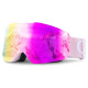 Qunature Pink Frameless Ski Goggles - Pink