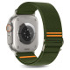 Tech-Protect Nylon Slip Strap for Apple Watch 44 / 45 / 46 / 49 mm - Green