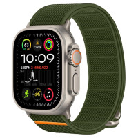 Tech-Protect Nylon Slip Strap for Apple Watch 44 / 45 / 46 / 49 mm - Green