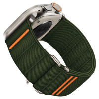 Tech-Protect Nylon Slip Strap for Apple Watch 44 / 45 / 46 / 49 mm - Green