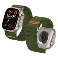 Tech-Protect Nylon Slip Strap for Apple Watch 44 / 45 / 46 / 49 mm - Green