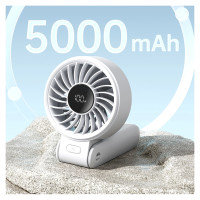 Jisulife Handheld Fan Life7 5000mAh Portable USB Fan - Gray