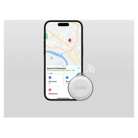 SBS Track My Circle Waterproof IP65 Locator Compatible with Apple Find My - White