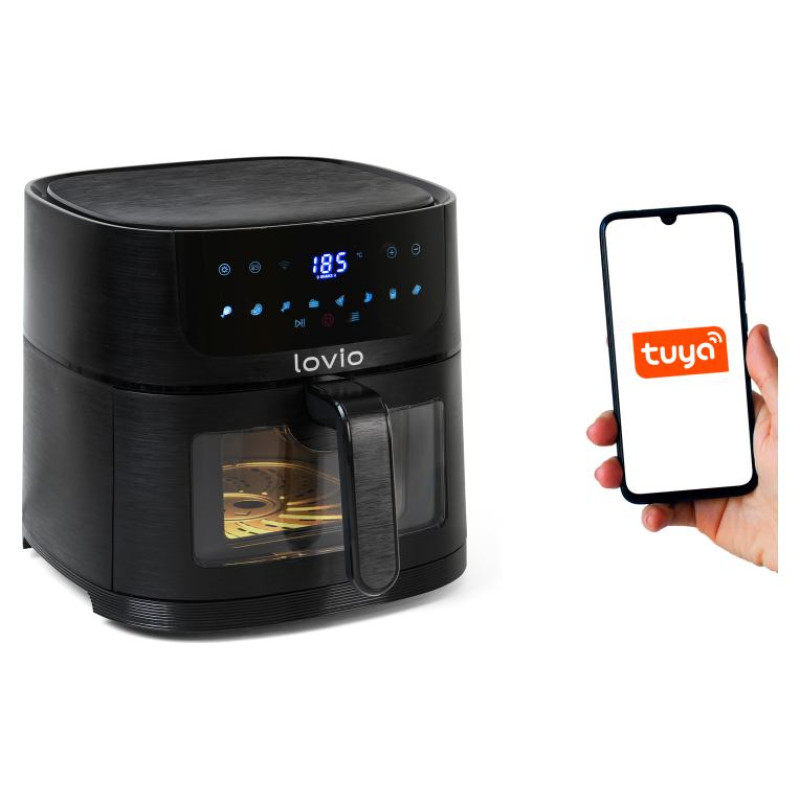 Lovio LVAF002BK PureFry XL Smart 6L Black