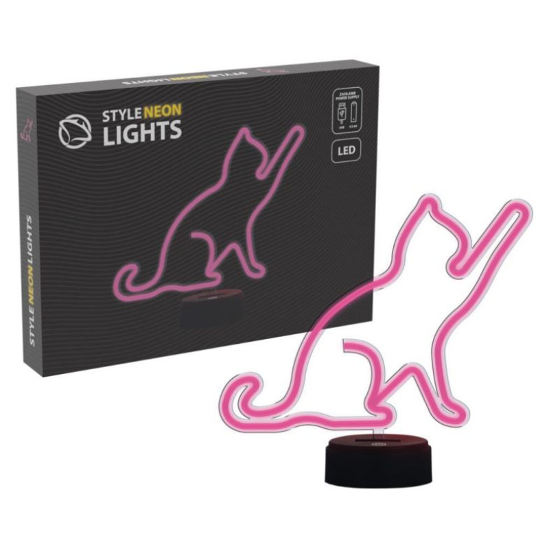 Manta SNL80PK LED lamp Light decoration Cat 2 pink