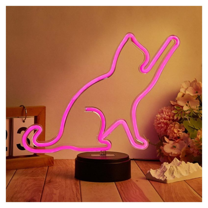 Manta SNL80PK LED lamp Light decoration Cat 2 pink