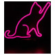 Manta SNL80PK LED lamp Light decoration Cat 2 pink