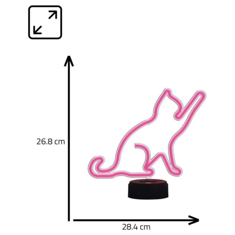 Manta SNL80PK LED lamp Light decoration Cat 2 pink
