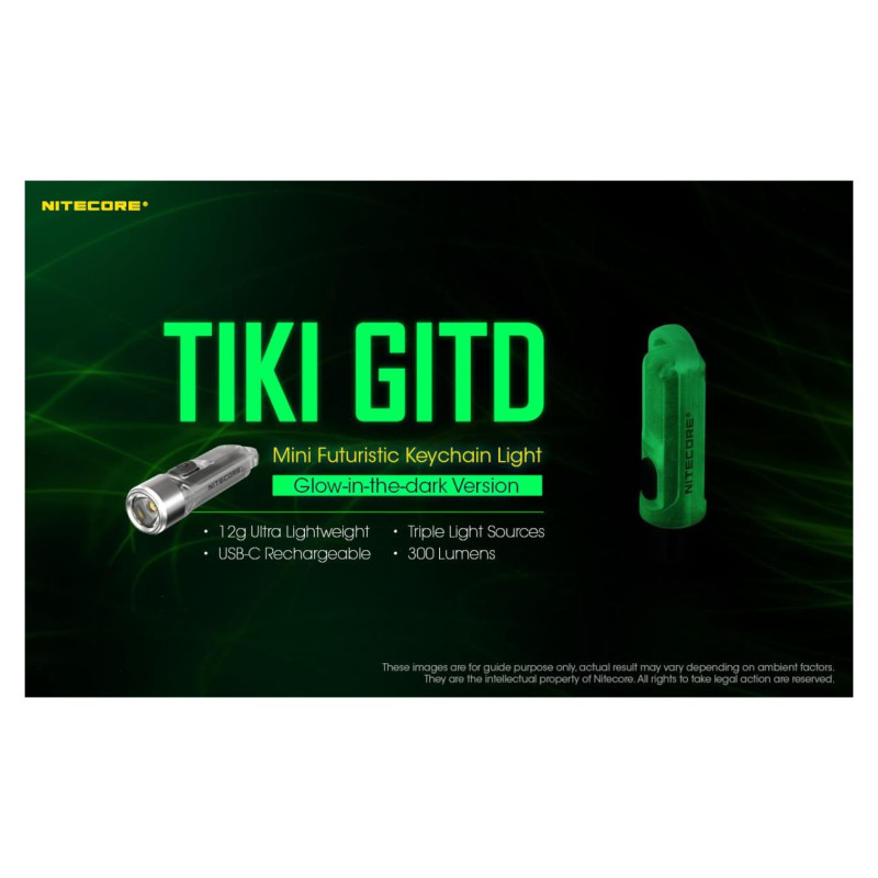 Nitecore FLASHLIGHT T SERIES 300 LUMENS/TIKI GITD NITECORE