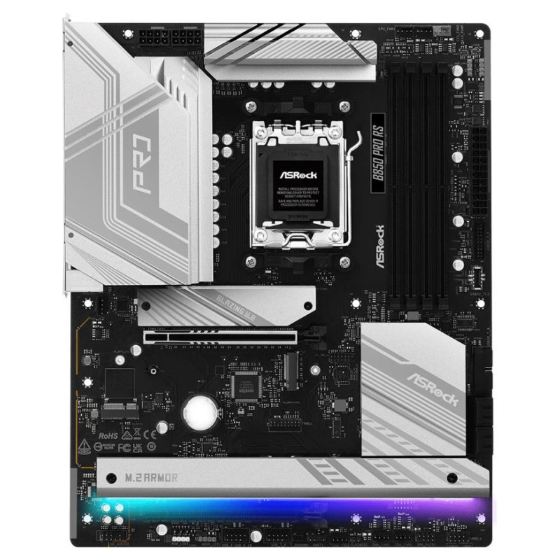 Asrock Mainboard|ASROCK|AMD B850|SAM5|ATX|Memory DDR5|Memory slots 4|1xPCI-Express 4.0 16x|1xPCI-Express 5.0 16x|1xM.2|1xHDMI|1xAudio-In|1xAudio-Out|1xMicrophone|6xUSB 2.0|5xUSB 3.2|1xUSB-C|1xRJ45|B850PRORS