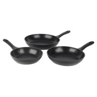 Salter BW08773 Geo Hex 3-Piece Fry Pan Set - 20/24/28cm