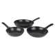 Salter BW08773 Geo Hex 3-Piece Fry Pan Set - 20/24/28cm