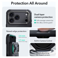 ESR Cyber ​​Kickstand MagSafe Case for iPhone 17 Pro Max - Black