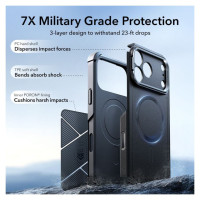 ESR Cyber ​​Kickstand MagSafe Case for iPhone 17 Pro Max - Black